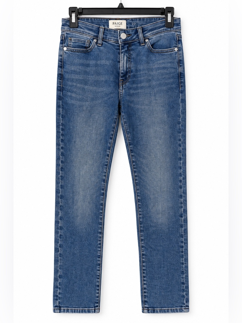 Pilcro Straight Leg Jeans Size 27 | Mid Rise Stretch Denim Classic Blue